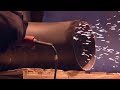 Industrial Pipe With Sparks Stock Video