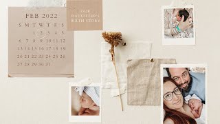 Our Daughter's Birth Story // our last babe, announcing her name, a NICU stay + some first moments