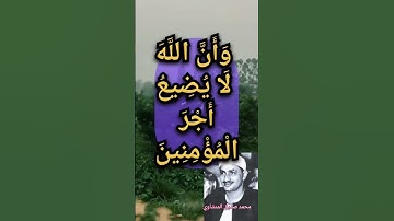 { يستبشرون بنعمة من الله وفضل وأن الله لا يضيع أجر المؤمنين } محمد صديق المنشاوى…سورة آل عمران