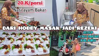 HOBBY MASAK JADI REZEKI/ ORDERAN TASYARKURAN KHITANAN 30 BOX NASI AYAM BAKAR#jualanonline#ayambakar