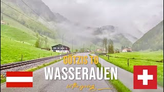 Driving in Austria 🇦🇹 from Götzis to Wasserauen in Switzerland 🇨🇭, in May 2023.