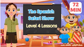 Spanish Safari Show: Lessons 111-140 | Fun Spanish Learning for Kids 💃🎉