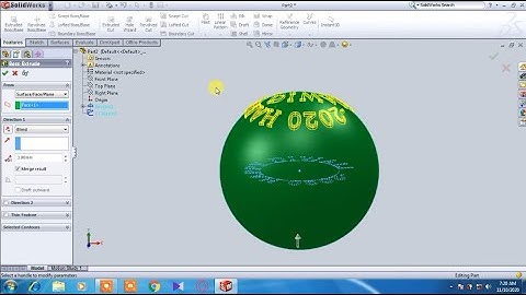 solidworks | Happy diwali 2020 text make tutorials | Embossing