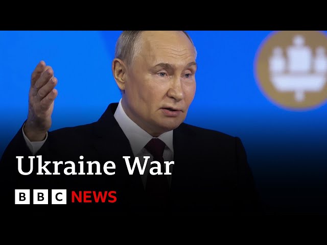 Putin says Russia won't need to use nuclear weapons for victory in Ukraine | BBC News class=