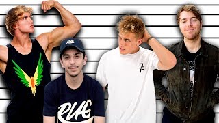 How Tall Are The Biggest YouTubers 2019 ( PewDiePie, Logan Paul, Shane Dawson Height )
