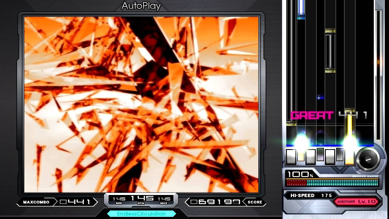 Amutik - Overtaking, 145BPM. Genre, HardTrance ♫ Mumei-10 BMS Pack ♫ 【BMS】