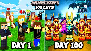 I Spent 100 Days in MODDED MINECRAFT with FRIENDS! This is What Happened...