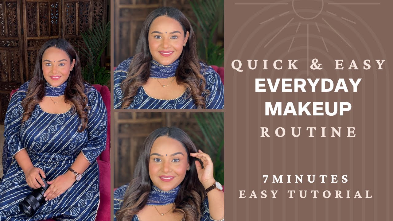 Quick & Easy Everyday Makeup Routine || 7 Minutes Easy Tutorial ...