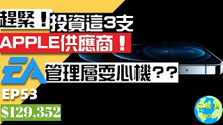 科技股回調!趕緊進倉3支Apple供應商個股!巨大增值機會!!|EA遊戲股該擔心嗎?|CK財富自由股息投資EP53