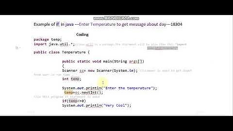 Example of if in java-Enter Temperature to get message about day-18304#bscs6ea