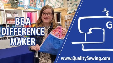 Be a Difference Maker: Drawstring Bag Charity Sew-a-Long