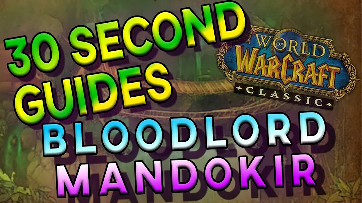 Bloodlord Mandokir - 30 Second Guides - Zul'Gurub