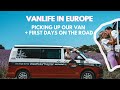 Picking up our camper van and travelling in Europe during Covid