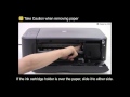 PIXMA MG3520: Removing a jammed paper: inside the printer