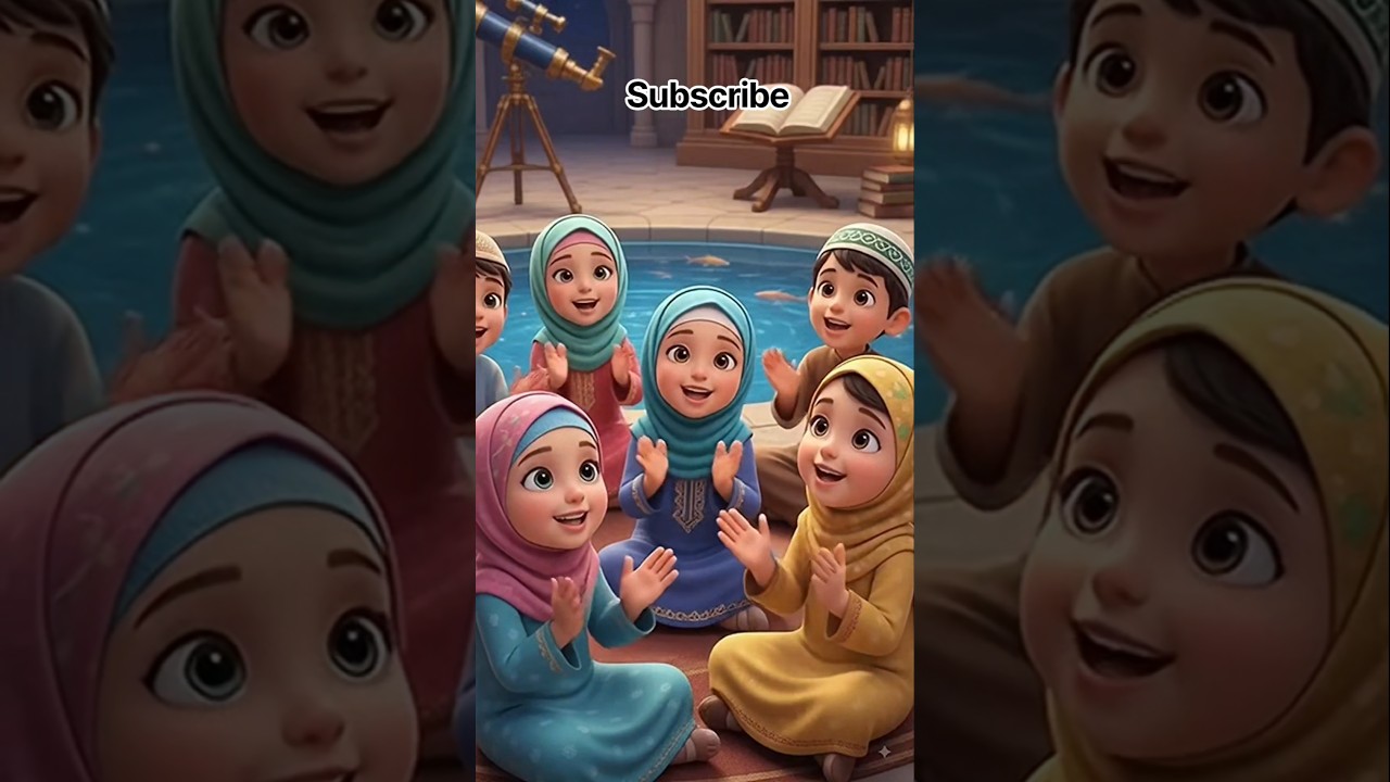 ✨Alif Baa Taa 🌙 Beautiful Arabic Alphabet Song & Cute Islamic Kids Learning #Shorts #MuslimKids#alif