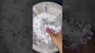 Soap & glitter bomb 🎊 #asmr #glitter #purple