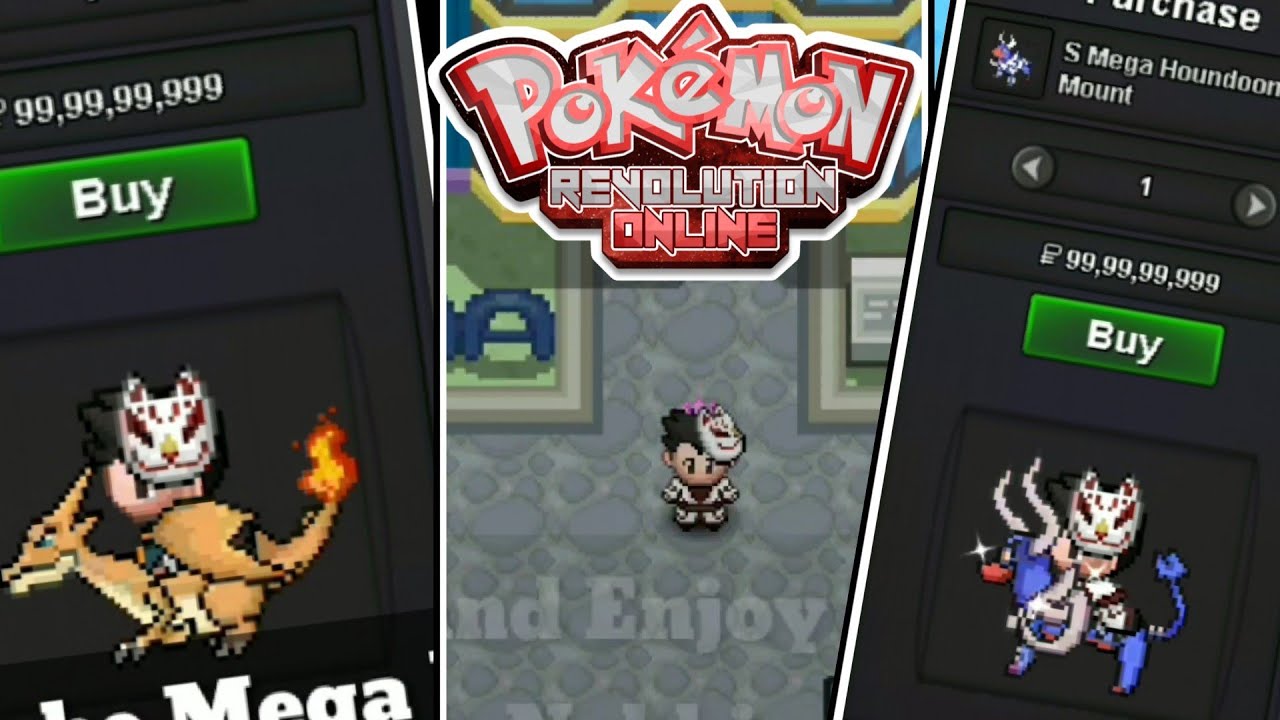 HOW TO MEGA EVOLVE MOUNTS!!! POKEMON REVOLUTION ONLINE YouTube