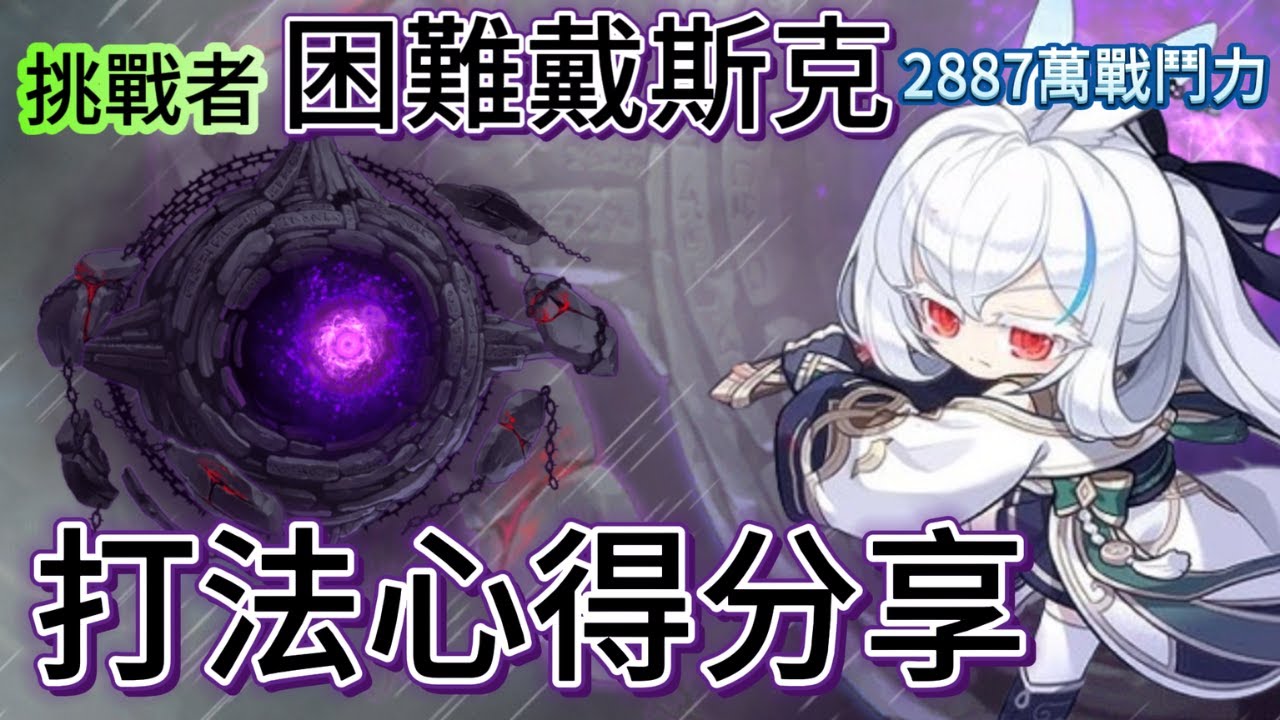 【新楓之谷 - BOSS攻略📓】戴斯克就只是硬到不行的石頭！｜挑戰者2887W戰鬥力通關困難戴斯克！ #蓮的大冒險