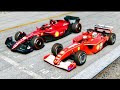 Ferrari F1 2022 vs Ferrari F1 2001 - Le Mans Circuit