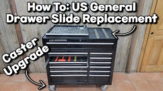 How To: US General Drawer Slide Replacement And Caster Upgrade screenshot 3