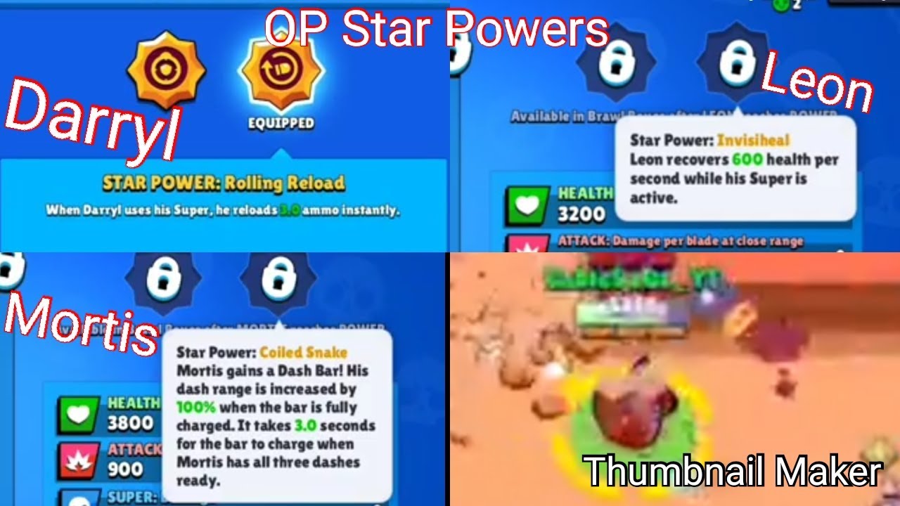 camera iphone 8 plus apk Brawl Stars : Darryl , Mortis , Leon new Star Powers are OP