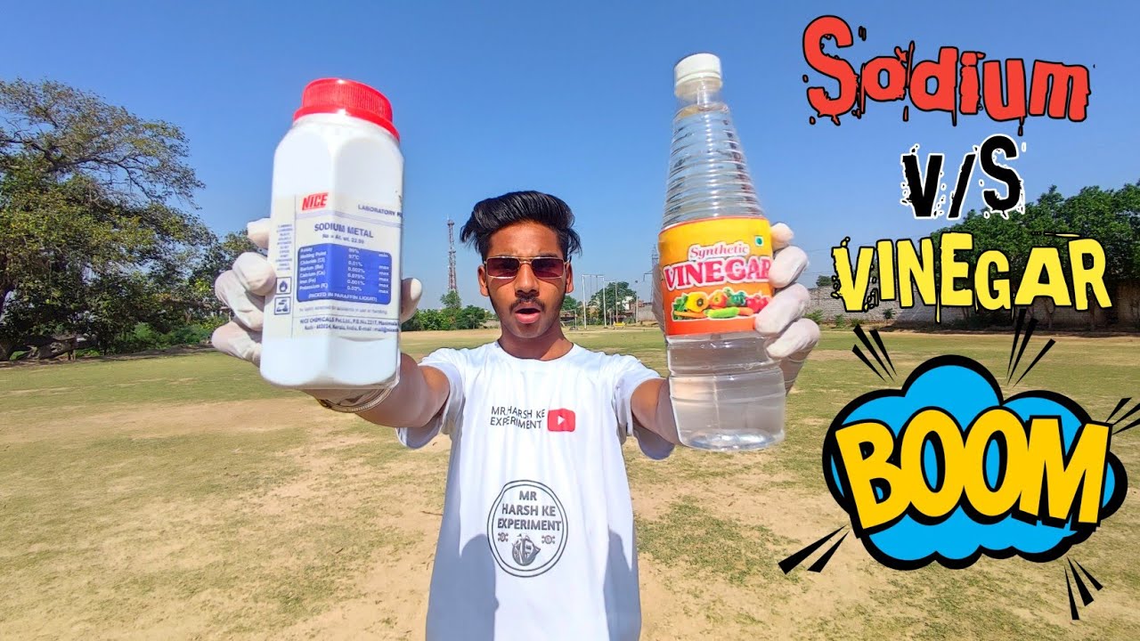 Sodium Metal V/S Acid Vinegar Kya Damaka बहुत बड़ा होगा ll Crazy Exp