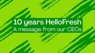 Thank you for 10 Years - an anniversary message from our CEOs