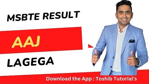 MSBTE Result Summer 2023 Aaj Lagega? | Toshib Shaikh
