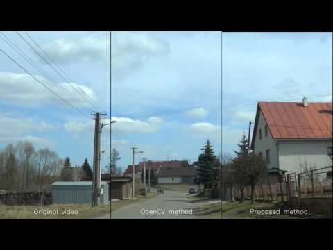 Car-ride CUDA video stabilization comparison with OpenCV implementation