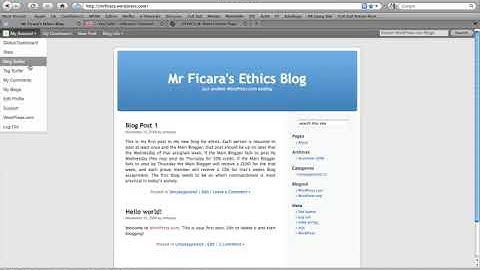 How to post Blog Comments on Wordpress
