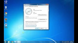 how to adjust the  time and date in microsoft  windows 7