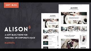 Anne Alison - Soft Personal Blog Theme | Themeforest Website Templates and Themes screenshot 3