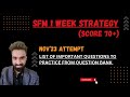 SFM 1 WEEK Strategy to Score 70+ Minimum even if paper is tough | CA Final | Pratik Jagati