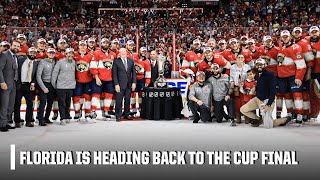 Florida Panthers win the Eastern Conference FULL REACTION [Handshake line, interviews & analysis]