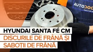 Cum schimbare Kit discuri frana HYUNDAI SANTA FÉ II (CM) - video online gratuit
