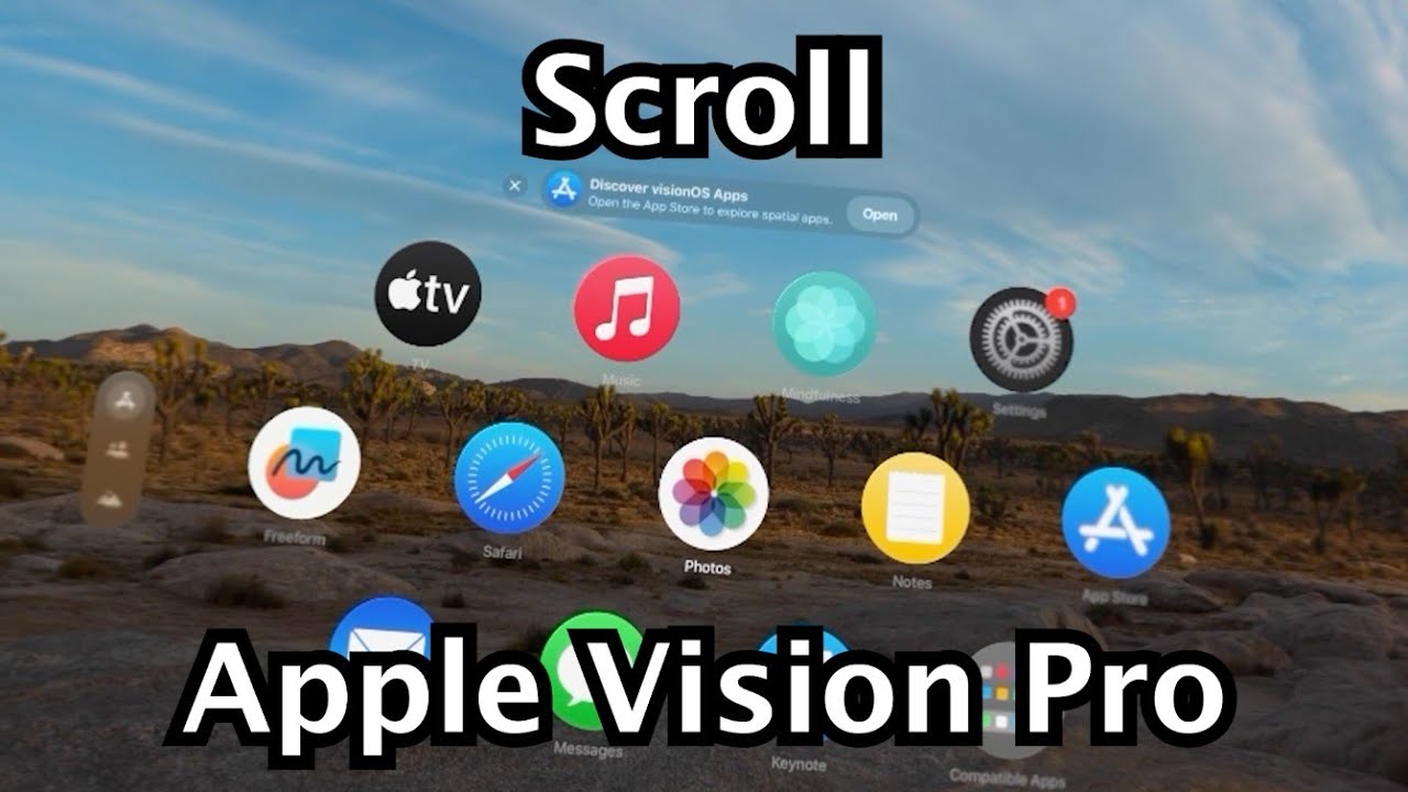 Apple Vision Pro - How to Scroll! - YouTube