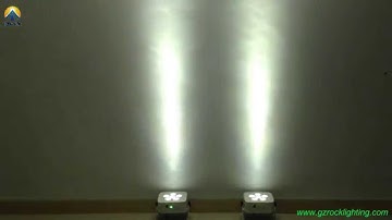 High brightness LED uplighting 6*10W RGBW/A 4in1 color with built in battery power & wireless dmx