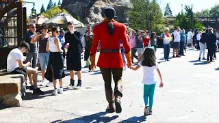 Gaston Shows His Soft Side As He Finds Birthday Button For Girl at Magic Kingdom's New Fantasyland screenshot 5