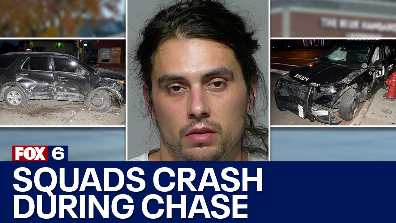 Milwaukee police chase, squads crash on south side | FOX6 News ...