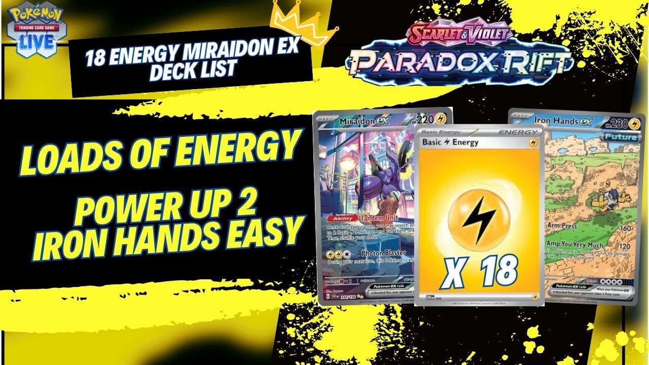 Miraidon ex with Iron Hands ex is TOP-TIER?! - (Pokemon TCG Deck List +  Matches) 