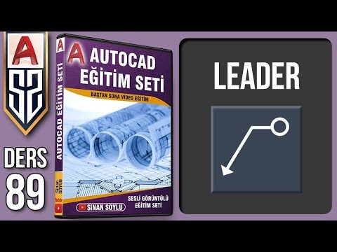 Video: AutoCAD'de bir lidere nasıl ok eklenir?