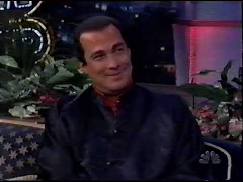 Steven Seagal on The Tonight Show promoting Fire Down Below