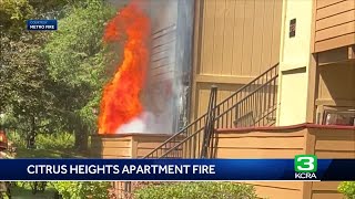 Multiple children and adults evacuated in Citrus Heights apartment fire