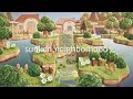 【あつ森】緑生い茂る自然島 沈んだ谷の住宅地 | Sunken Path Neighborhood | Animal Crossing New Horizons