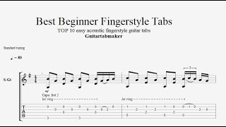 Se igennem trimme Kænguru Best Beginner Fingerstyle Guitar Tabs (PDF + Guitar Pro) - YouTube