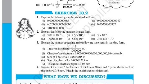 Exponents and Powers|| Ex:10.2 || class 8 ||#ncert #maths #classeight#education #