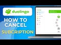 How To Cancel Duolingo Plus Subscription