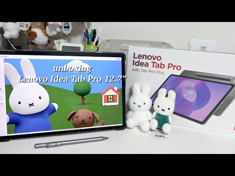 Unboxing Lenovo Idea Tab Pro 12.7”, setting up and accessories #lenovo