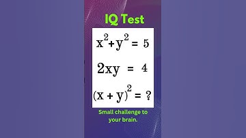 IQ Math Challenge | #trickymaths #matholympiad #maths #iqtest