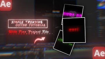 Trending Outro Tutorial ( Free PJF) | After Effects Tutorial